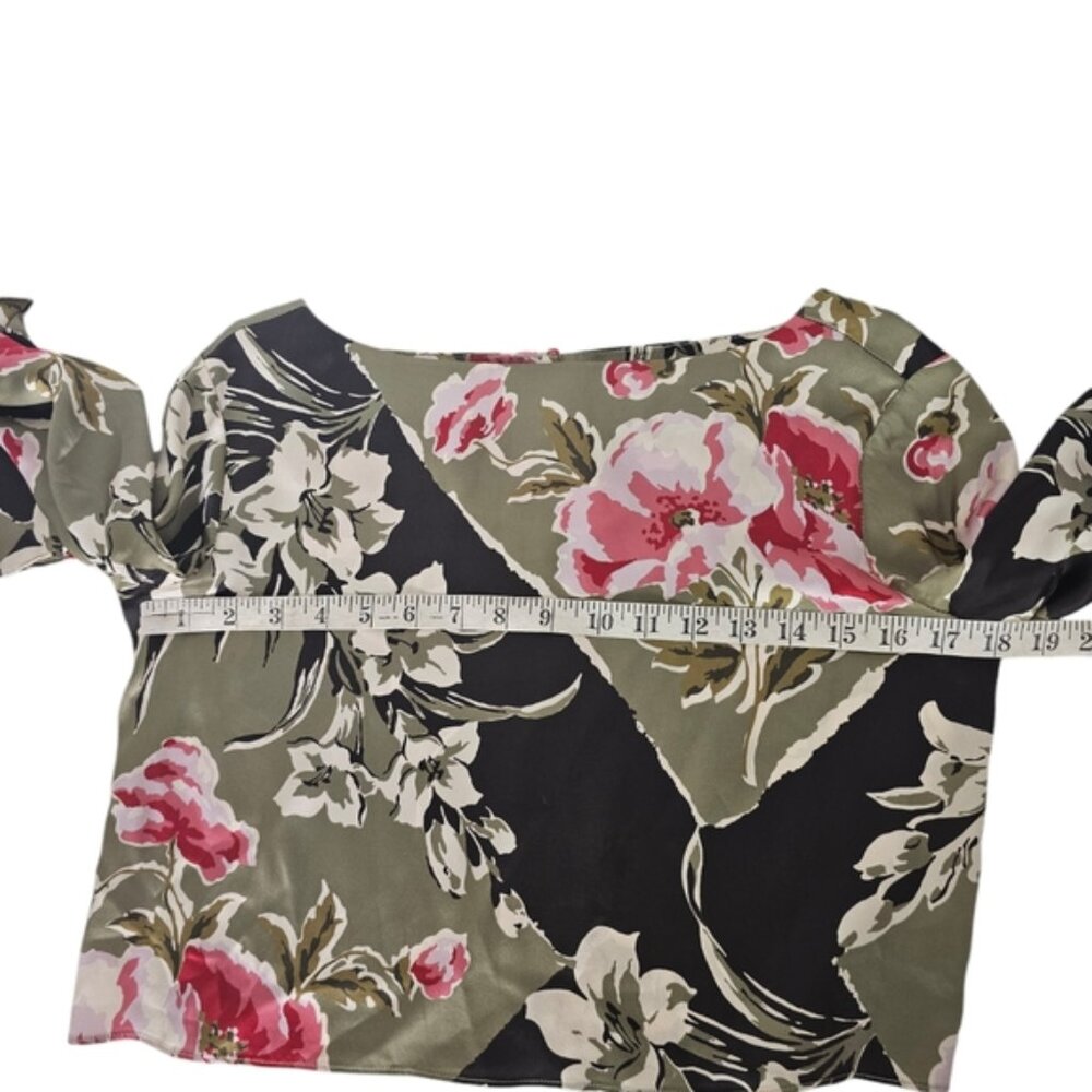 Reformation Anaya Floral Silk Two Peice Skirt Set Size 2 - Picture 6 of 13